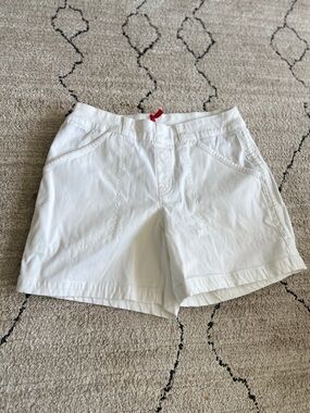 SPANX White Denim Jean Shorts Size M